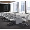 Officesource OS Laminate Conference Tables - Expandable Boat Shaped Conference Table with Slab Base PLCB16CG